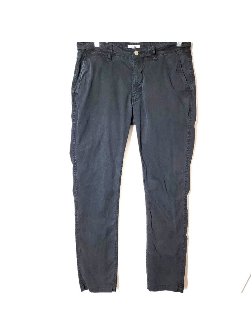 NN07 NO NATIONALITY Casual Chino Pants Mens Sz 33/32 Straight Leg Marco Black